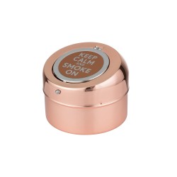 Τασάκι Αντιανεμικό Ροζ-Χρυσό